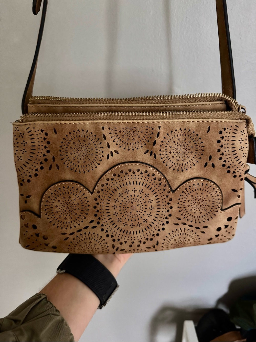 Tan Crossbody Bag - Classic Womens Shoulder Bag